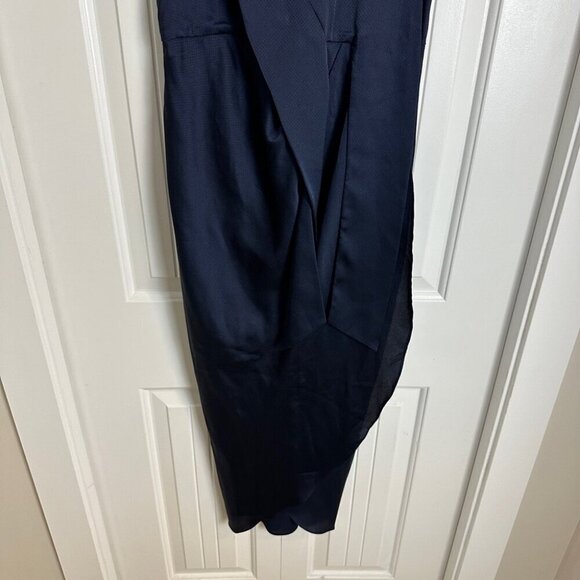 Ted Baker London Navy Blue Long Midi Dress Women’s Size 1 - Picture 13 of 15